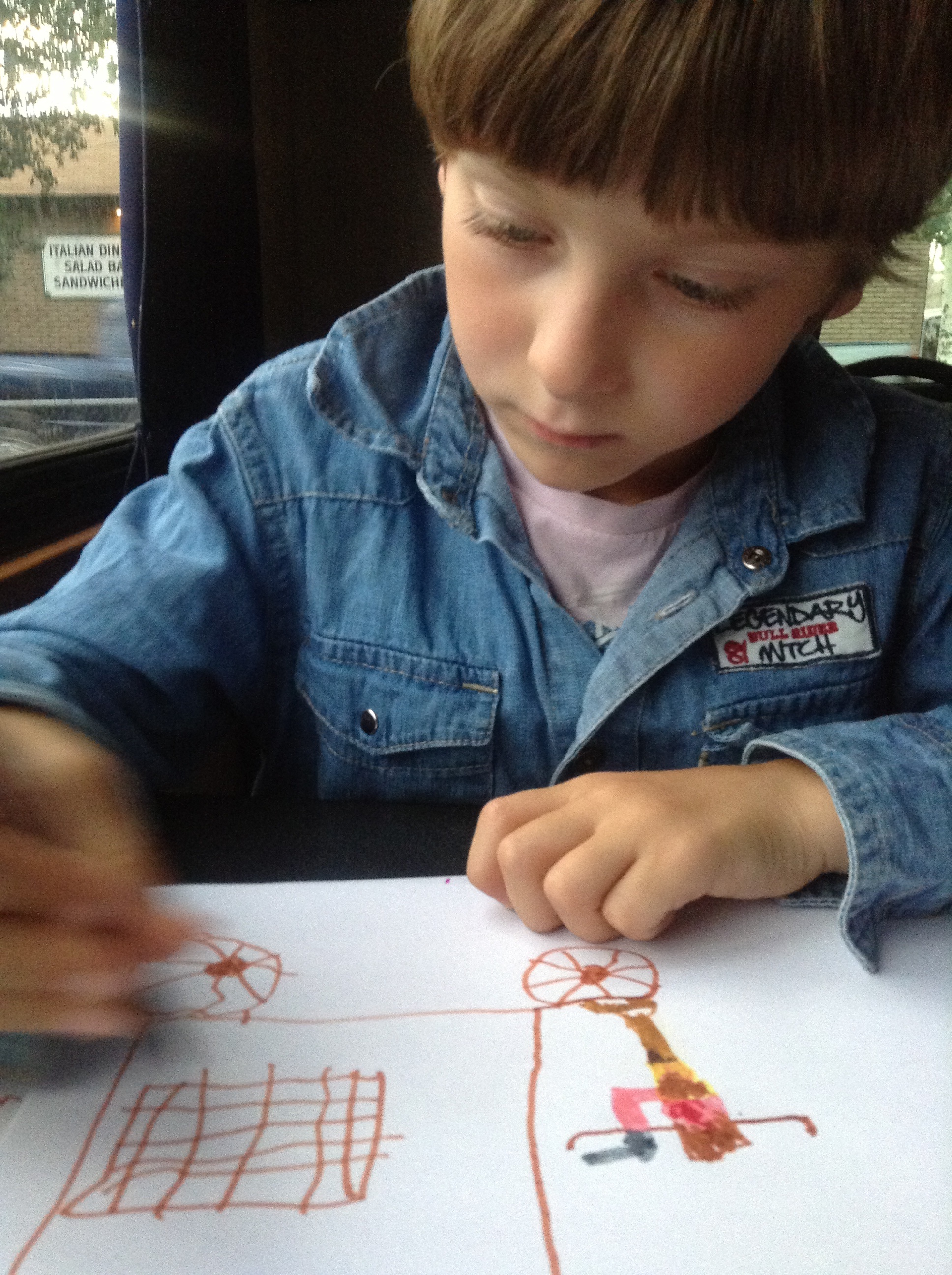 Tekenen en kleuren in de camper