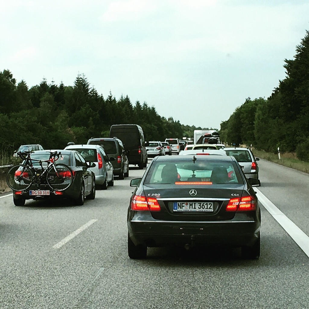Fileleed op de Autobahn